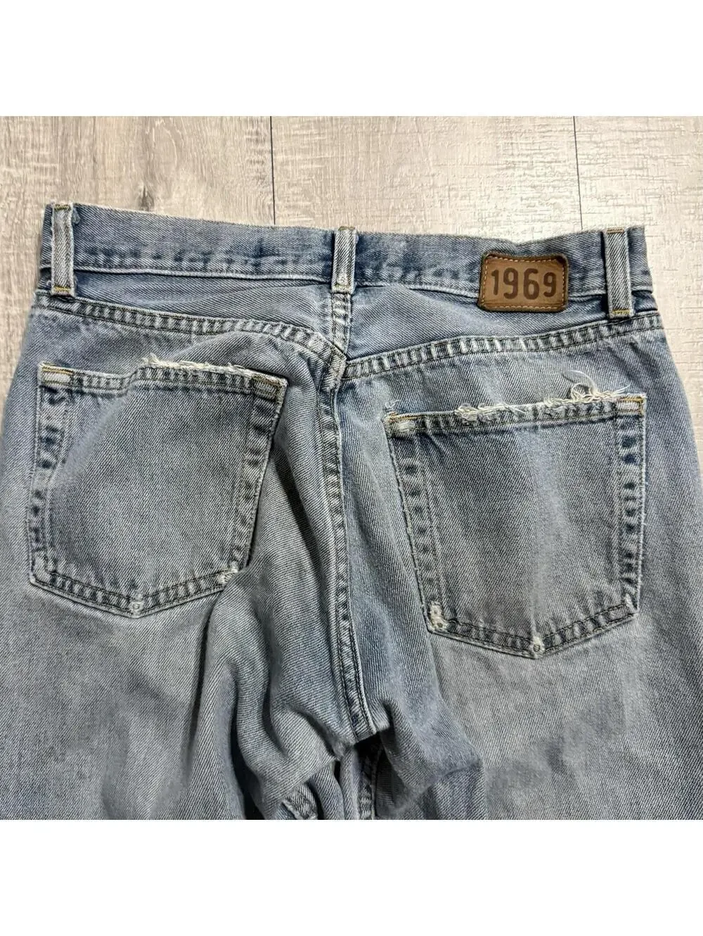 Vintage Gap Boy Fit Jeans Size 6 Regular Fit Light Wash Cotton Made In USA 28x29